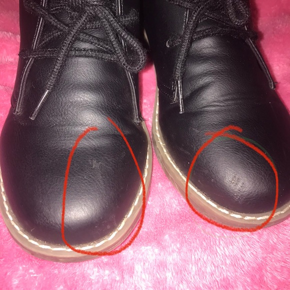 Toddler Boys Uniform Lace Up Boots - Black size 3 - Picture 9 of 9